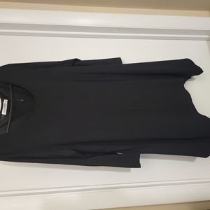 Black long sleeve loose dress, New